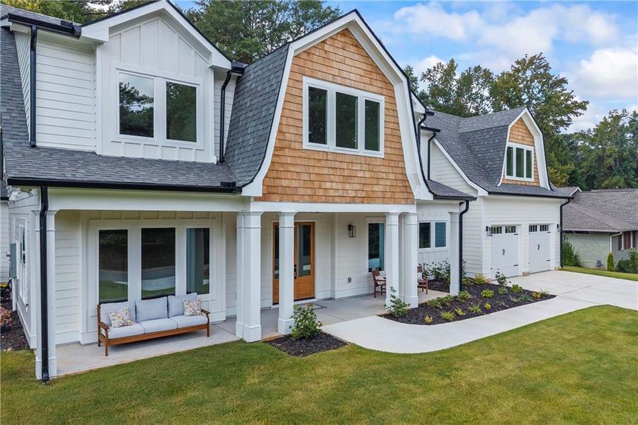 Exterior details and patio area of a home in , Lilburn (Image 38).