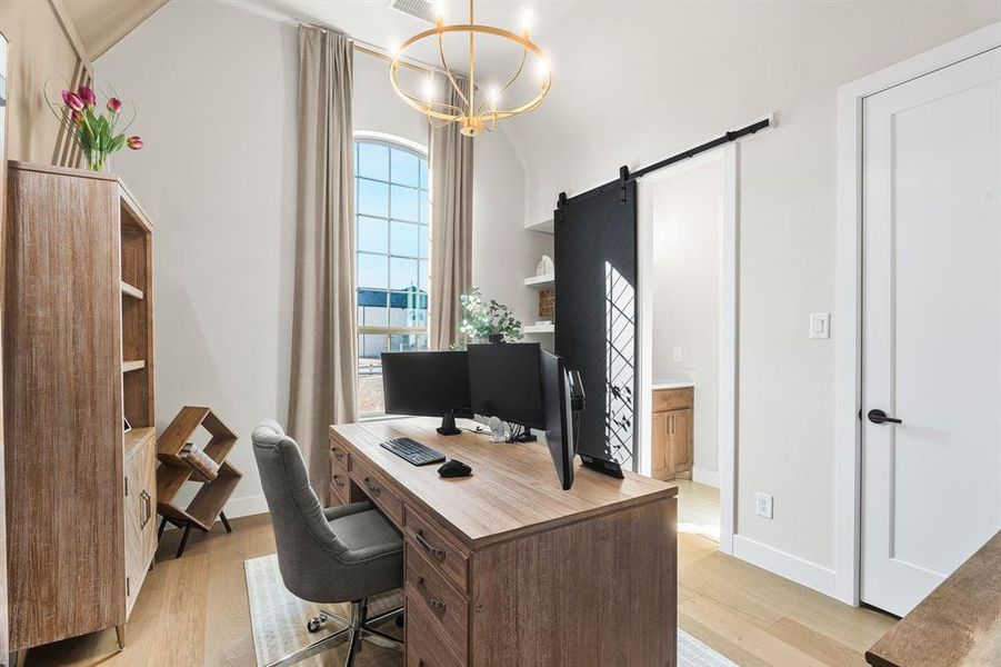 Furnished interior view inside a new home in Pecan Square, Northlake (Image 12).