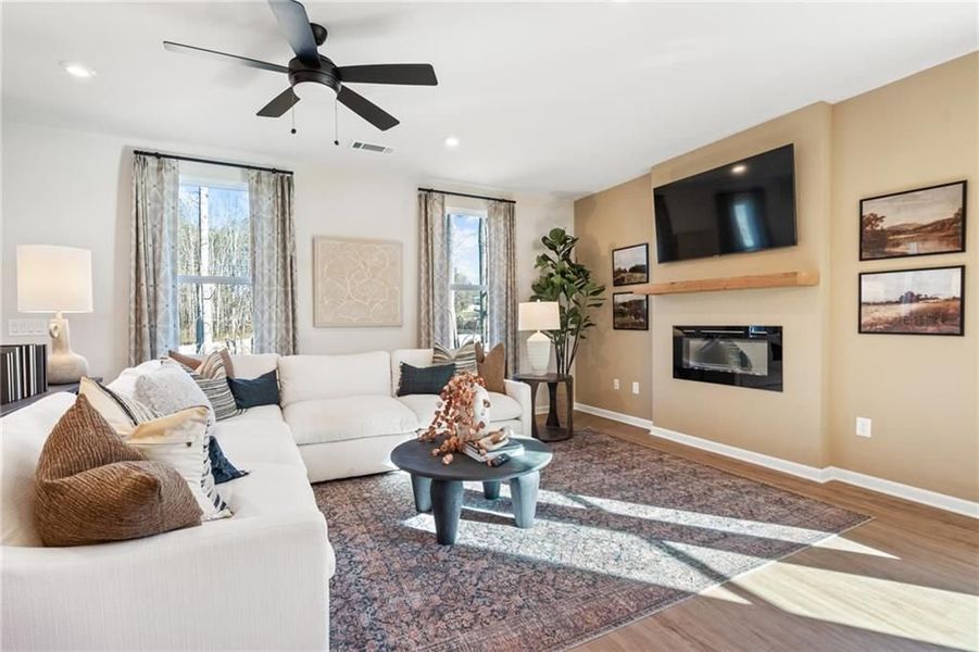Furnished interior view inside a new home in The Village at Shallowford, Kennesaw (Image 83). Furnished interior view inside a new home in The Village at Shallowford, Kennesaw (Image 83).