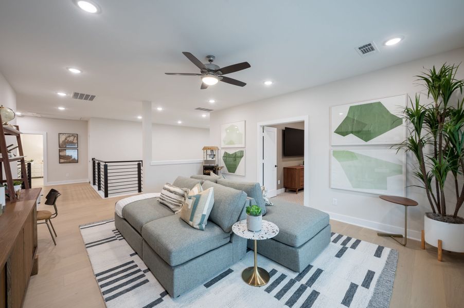 Representative furnished interior of a home built from the Barnhart by Tri Pointe Homes in Pecan Ridge, Fulshear (Image 40). Representative furnished interior of a home built from the Barnhart by Tri Pointe Homes in Pecan Ridge, Fulshear (Image 40).