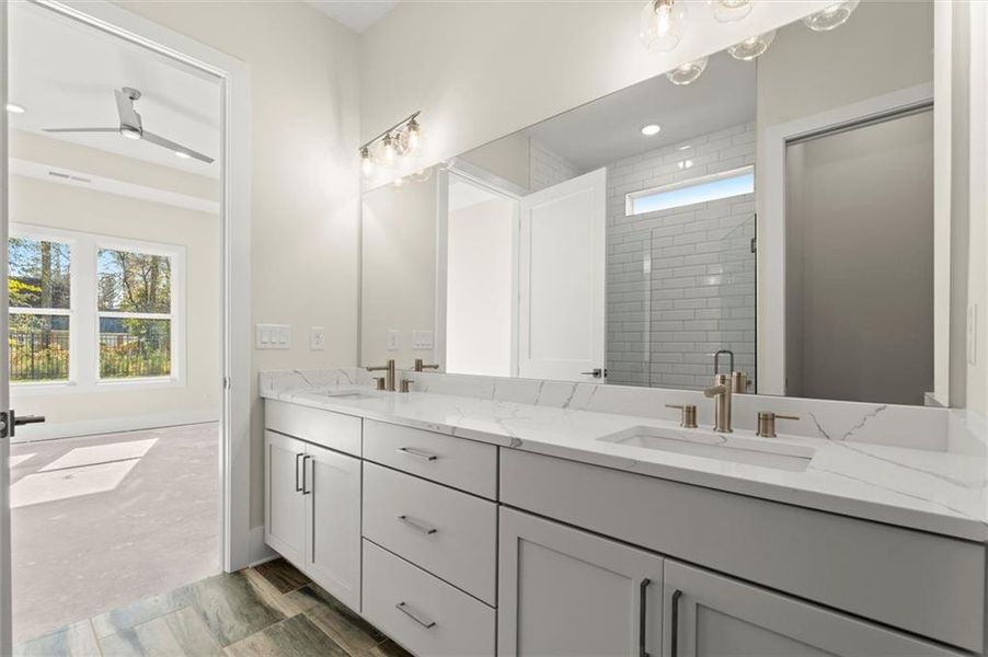 Furnished interior view inside a new home in Hillgrove Preserve, Powder Springs (Image 10).