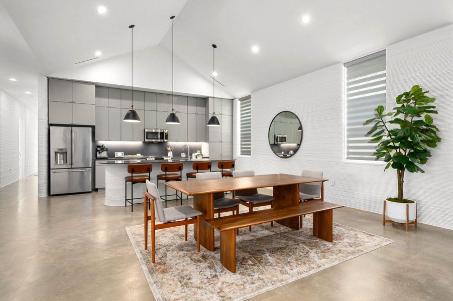 Furnished interior view inside a new home in Wolf Ranch: Genesis Collection, Georgetown (Image 11). Furnished interior view inside a new home in Wolf Ranch: Genesis Collection, Georgetown (Image 11).