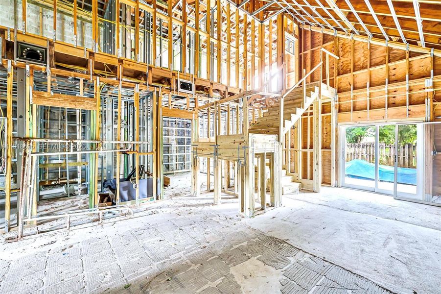 In-progress construction of a new home in , Fort Lauderdale, FL (Image 43).