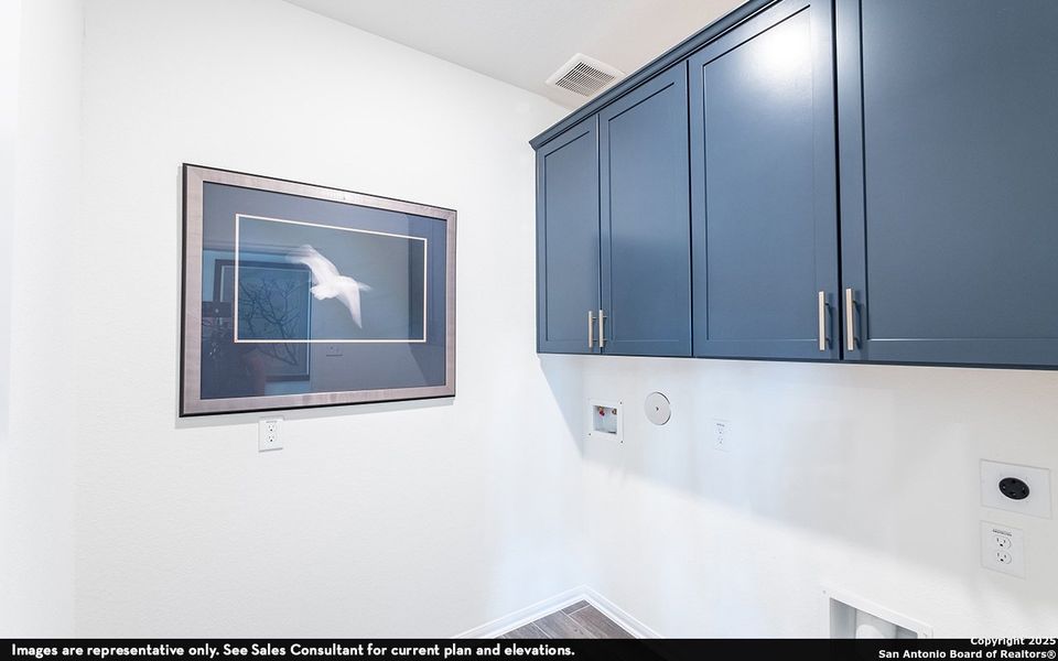 Furnished interior view inside a new home in The Woodlands at Medina Hills, Mico (Image 10).