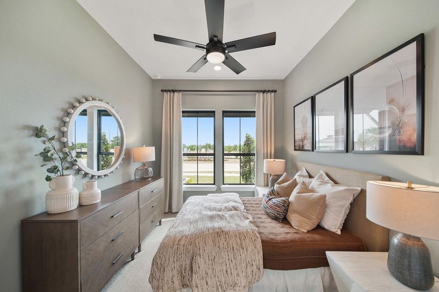 Furnished interior view inside a new home in Grange 45', Katy (Image 28).