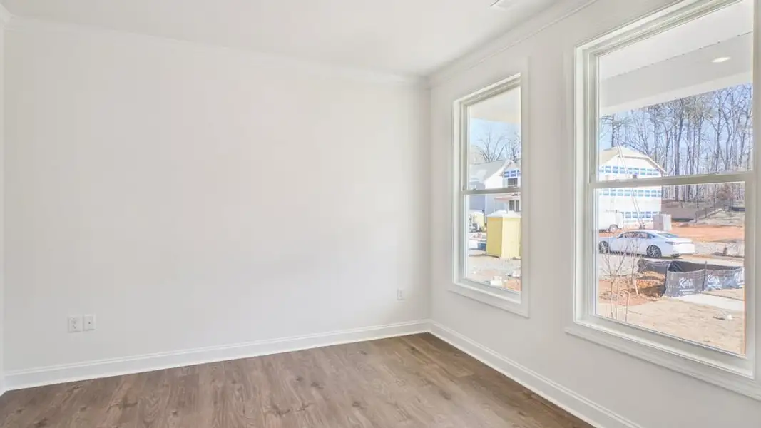 Spacious, unfurnished interior of a new home in Eagle Creek, Fuquay Varina (Image 17). Spacious, unfurnished interior of a new home in Eagle Creek, Fuquay Varina (Image 17).