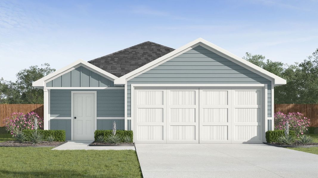 Representative exterior photo of a completed home built from the Caprock by D.R. Horton in Presswoods, Splendora, TX (Image 2).