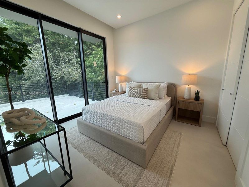 Furnished interior view inside a new home in , Miami (Image 28).