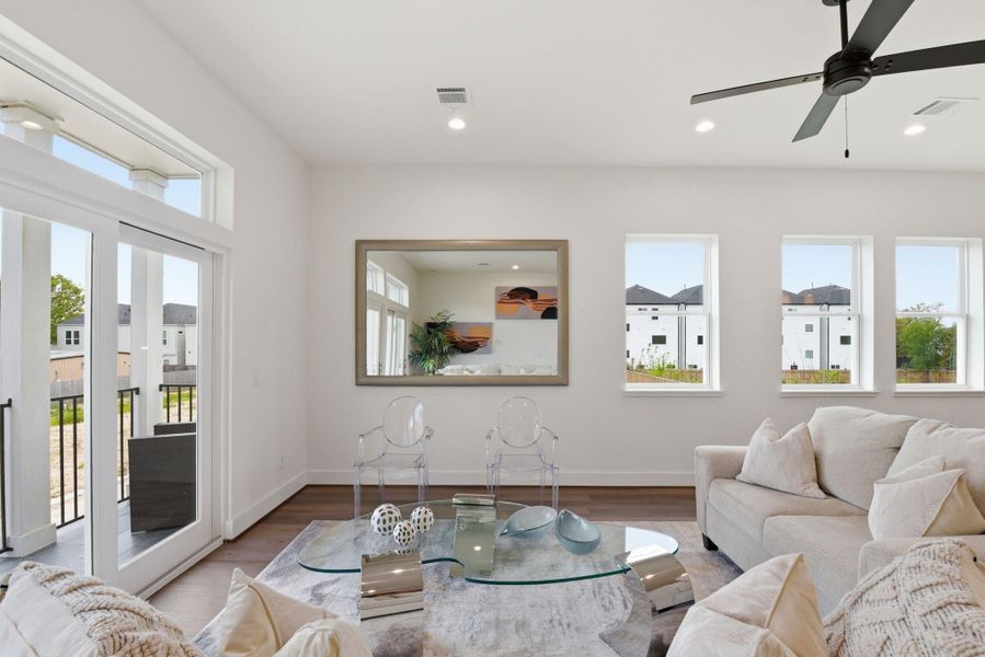 Furnished interior view inside a new home in , Houston (Image 8).