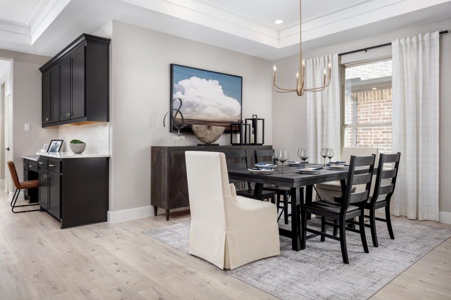 Representative furnished interior of a home built from the Verona by Ladera Texas in Ladera Prosper, Prosper (Image 8).