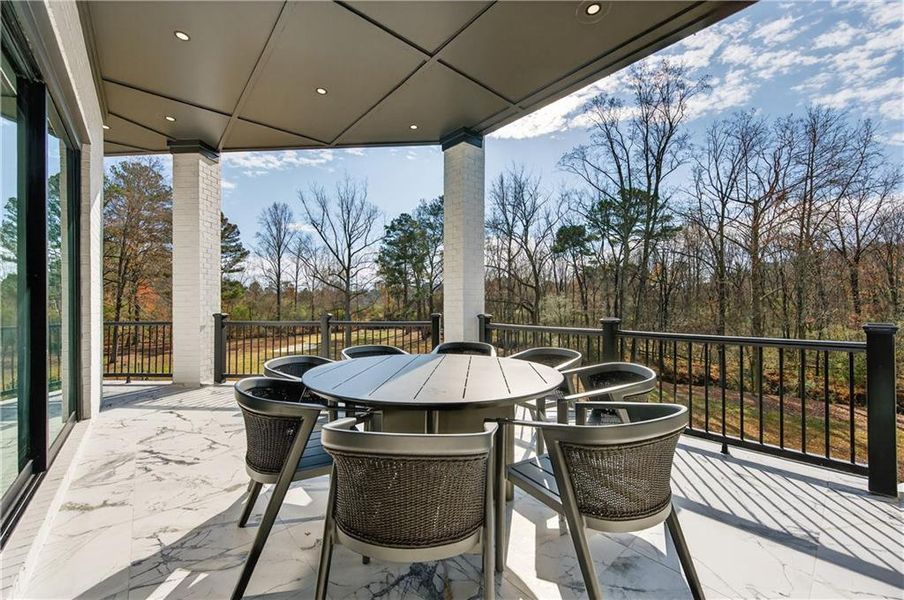 Exterior details and patio area of a home in , Suwanee (Image 31).