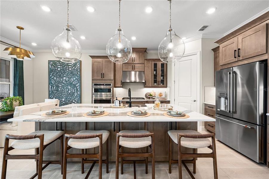 Furnished interior view inside a new home in Esplanade at Skye Ranch, Sarasota (Image 14).