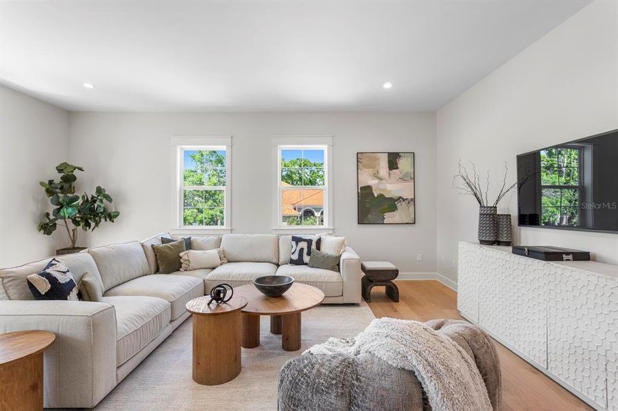 Furnished interior view inside a new home in , Tampa (Image 27).