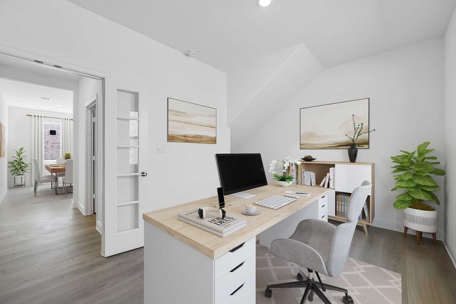 Representative furnished interior of a home built from the Camelia by Taylor Morrison in Stoneridge, Melissa (Image 7).