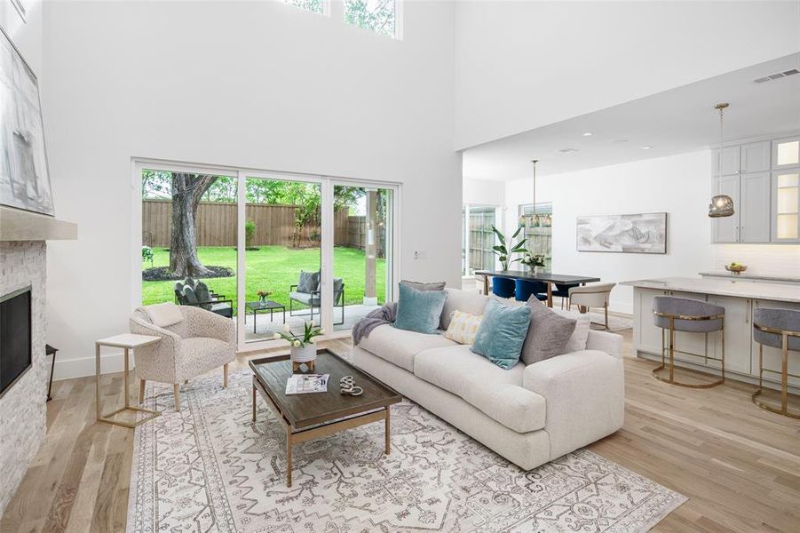 Furnished interior view inside a new home in , Dallas (Image 18).
