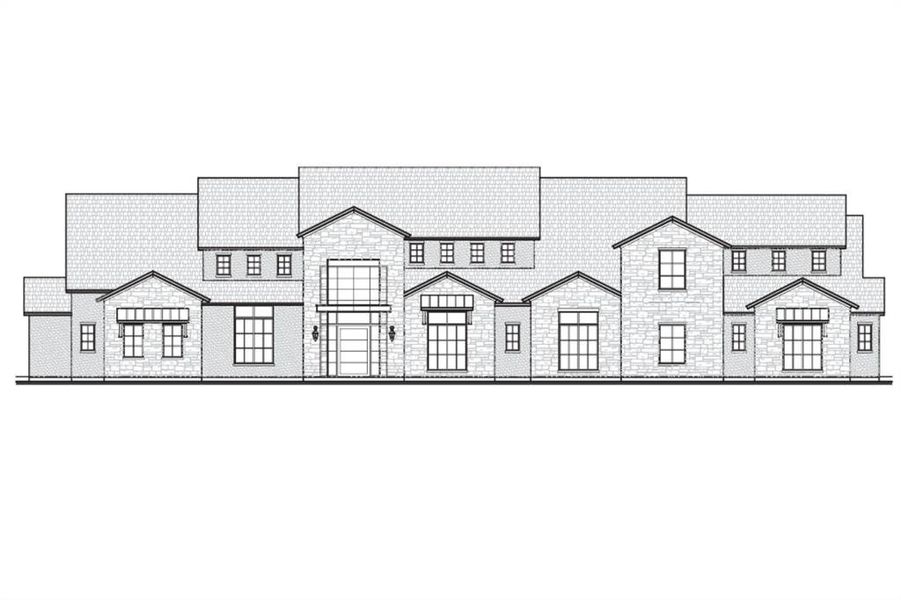 Exterior rendering of this home design in , Fairview, TX (Image 5).