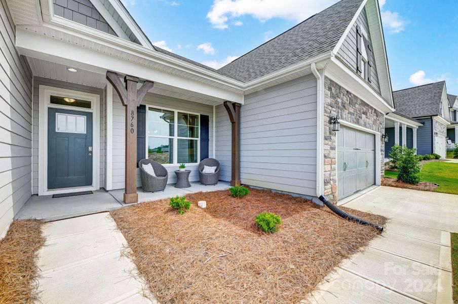 Spacious front porch