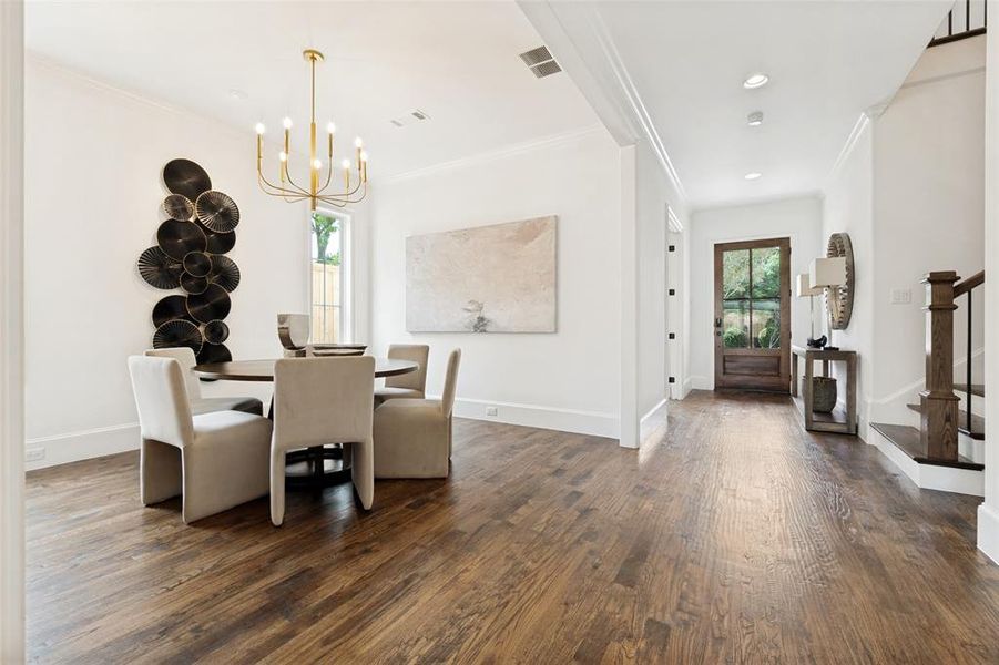 Furnished interior view inside a new home in , Dallas (Image 30).