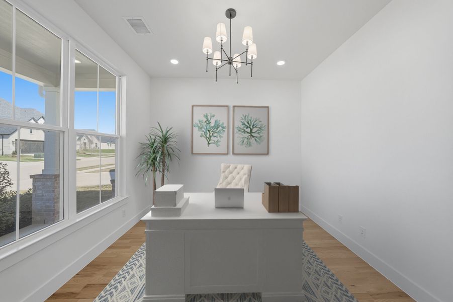 Furnished interior view inside a new home in Aster Park, McKinney (Image 17).