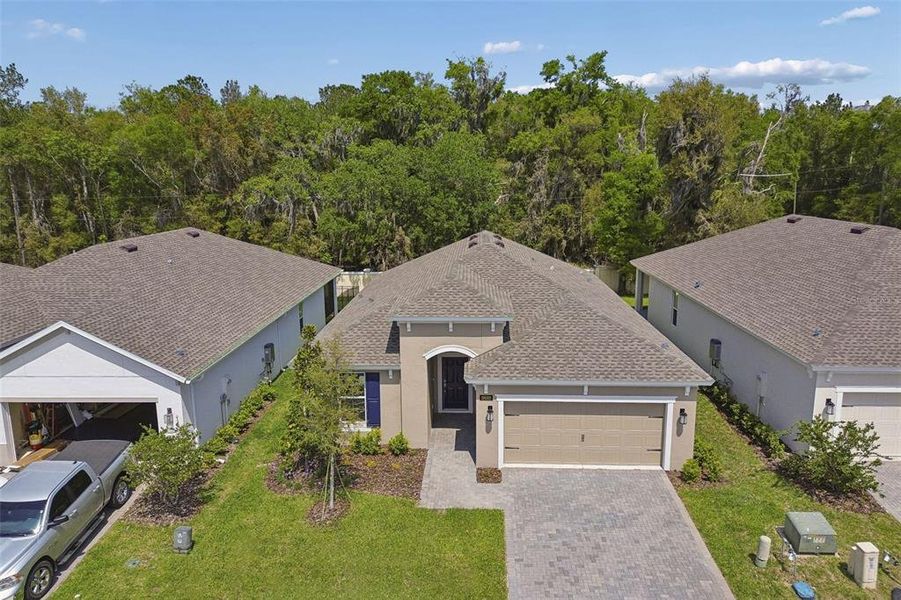 Front exterior of a new home in Cascades at Southern Hills, Brooksville, FL, highlighting curb appeal (Image 30).