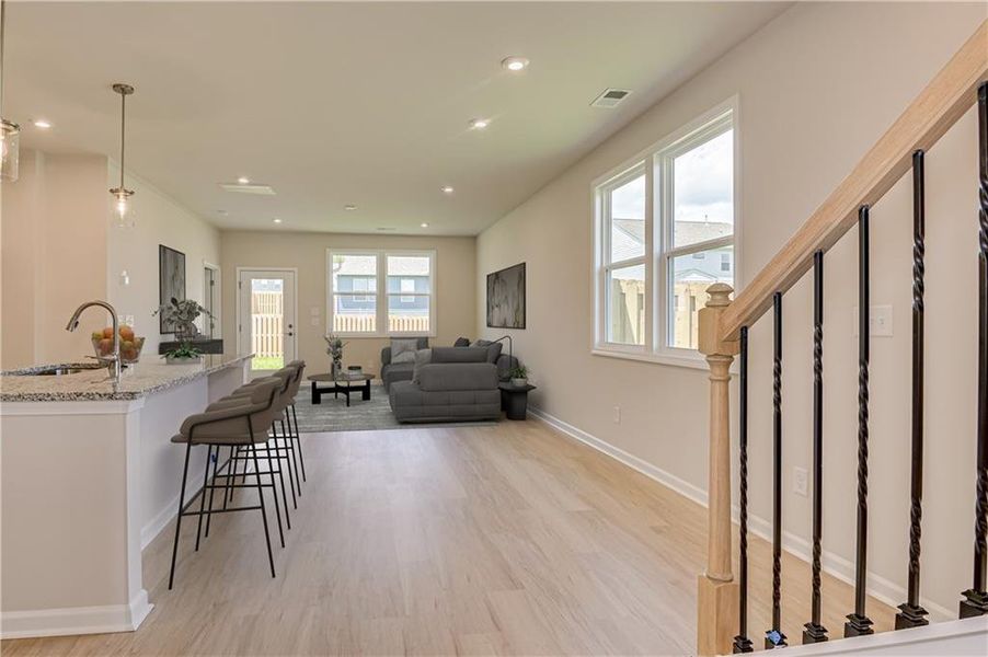 Furnished interior view inside a new home in Annsbury Park, Lilburn (Image 4).