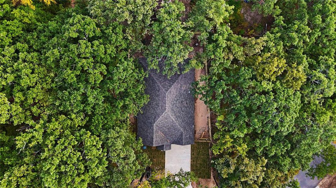 Aerial view of property's location