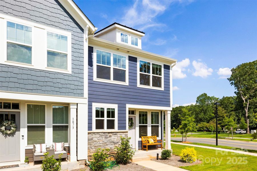 Front exterior of a new home in , Belmont, NC, highlighting curb appeal (Image 2).