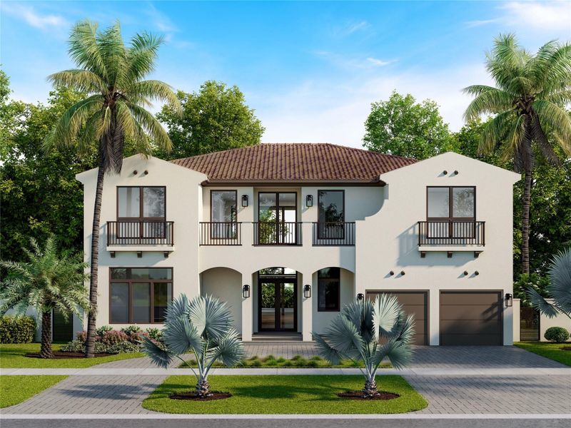 Coral Gables Style Elevation