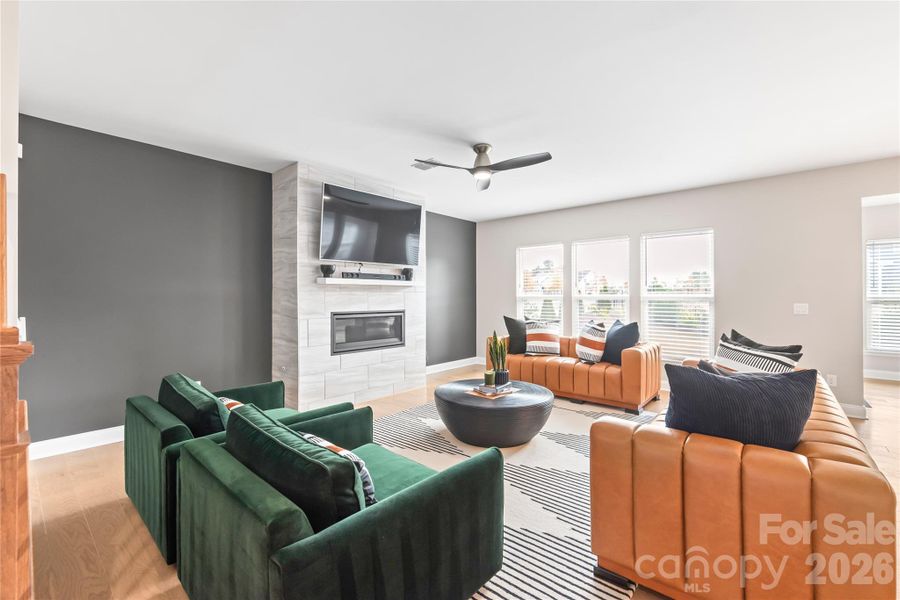 Furnished interior view inside a new home in Parkside Crossing, Charlotte (Image 34).