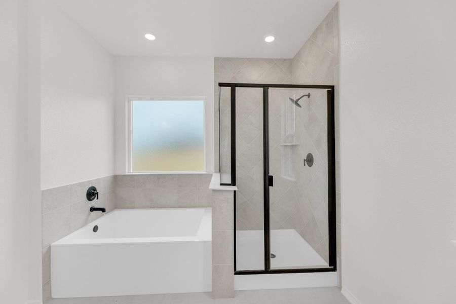 Furnished interior view inside a new home in Mustang Valley, Manor (Image 9).