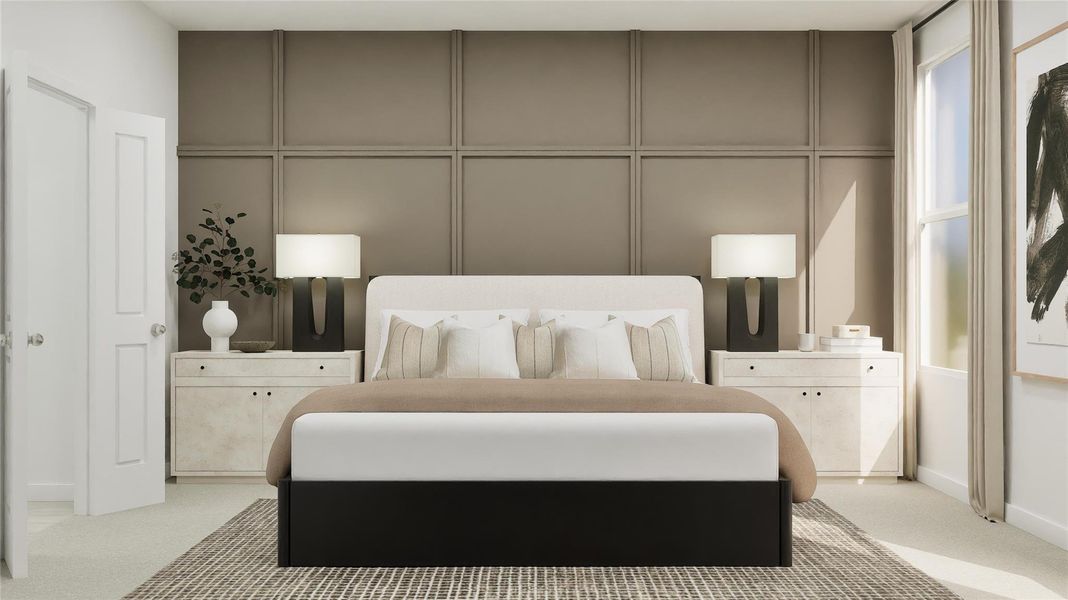 Furnished interior view inside a new home in Waterstone, Kyle (Image 30).