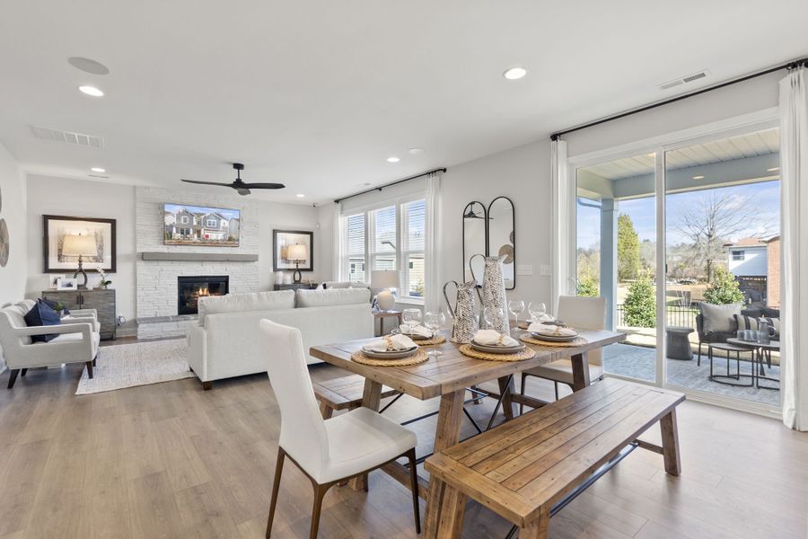 Representative furnished interior of a home built from the Somerset by Taylor Morrison in River Falls, Tega Cay (Image 15).