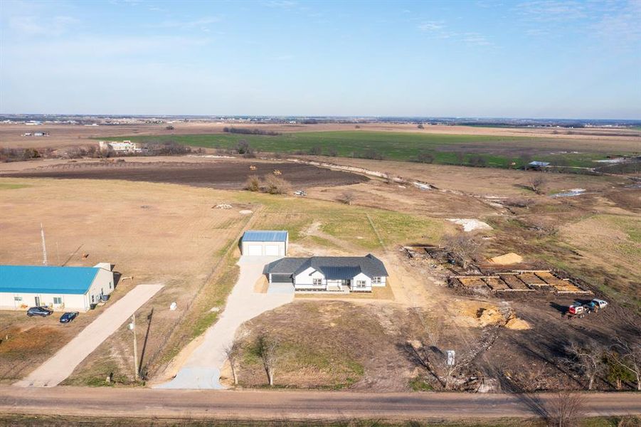 Bird's eye view with a rural view