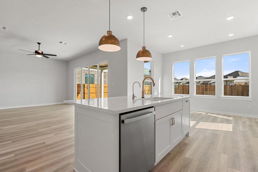Furnished interior view inside a new home in Heritage, Dripping Springs (Image 10).