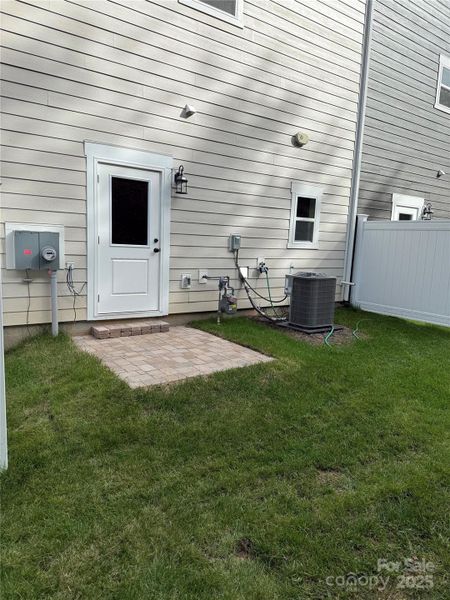 Exterior details and patio area of a home in , Asheville (Image 23). Exterior details and patio area of a home in , Asheville (Image 23).