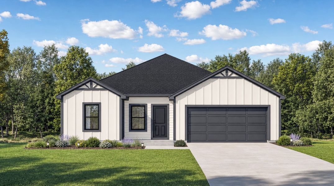 Representative exterior photo of a completed home built from the Travis by Our Country Homes in Gatlin Ranch, Springtown, TX (Image 4).