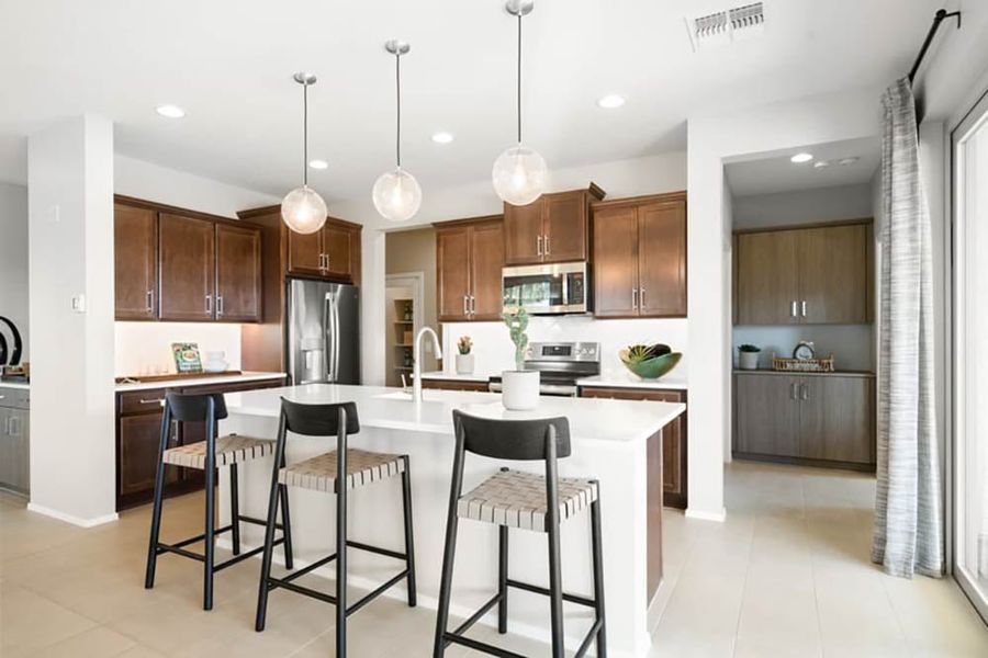 Furnished interior view inside a new home in Meridian, Queen Creek (Image 17).
