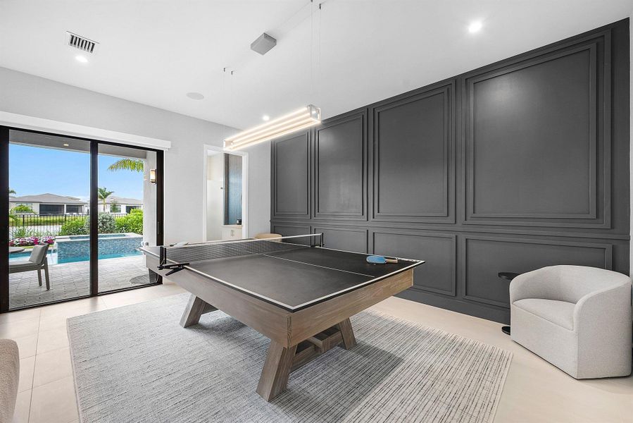 Furnished interior view inside a new home in , Boca Raton (Image 57). Furnished interior view inside a new home in , Boca Raton (Image 57).