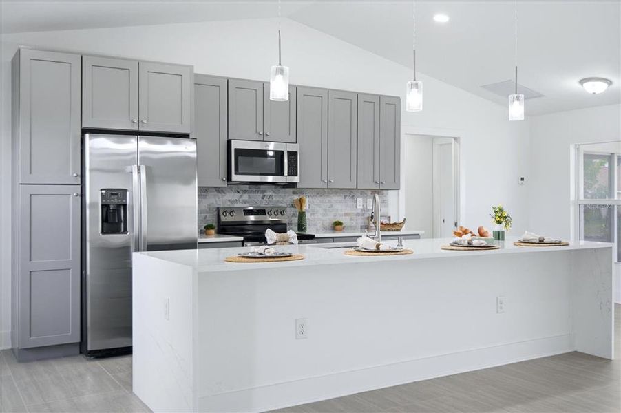 Furnished interior view inside a new home in , Cape Coral (Image 9).