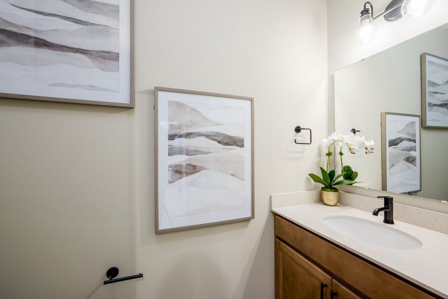 Representative furnished interior of a home built from the Grandin by Fischer Homes in The Dunes at Sandbar, Santa Rosa Beach (Image 48).