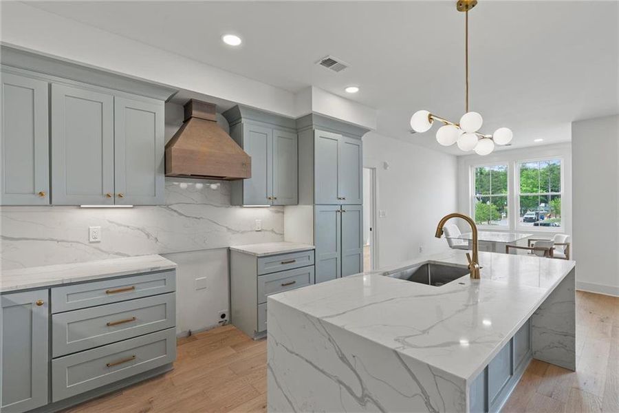 Furnished interior view inside a new home in , Peachtree City (Image 9).