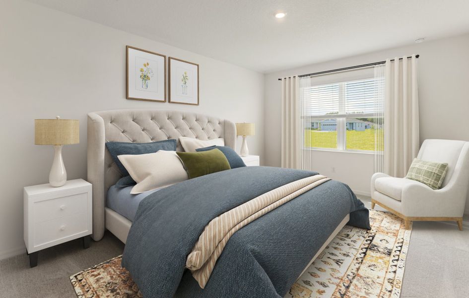 Furnished interior view inside a new home in Cypress Park Estates, Haines City (Image 4).