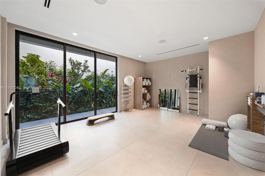 Furnished interior view inside a new home in , Miami (Image 41). Furnished interior view inside a new home in , Miami (Image 41).