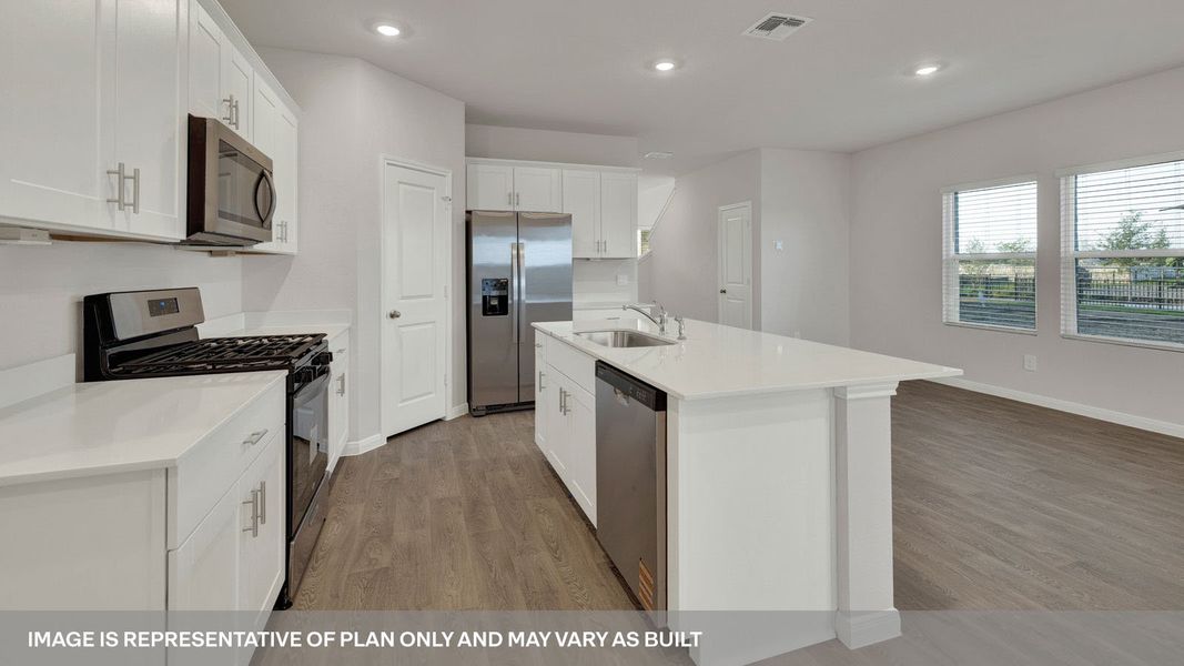 Furnished interior view inside a new home in Whisper South, San Marcos (Image 7).