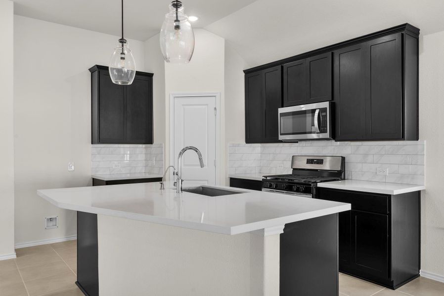 Furnished interior view inside a new home in Grand Central Park, Conroe (Image 6).