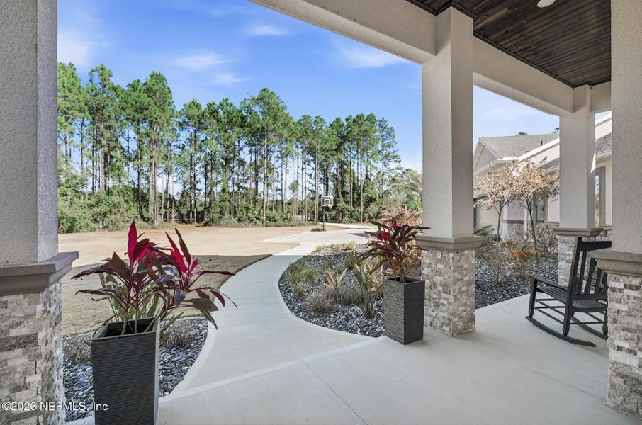 Exterior details and patio area of a home in , Palm Coast (Image 4). Exterior details and patio area of a home in , Palm Coast (Image 4).