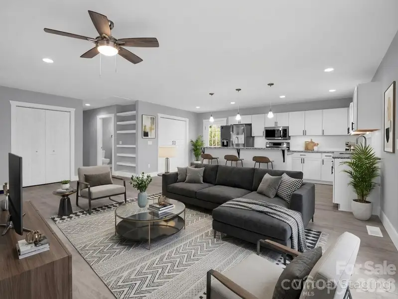 Furnished interior view inside a new home in , Rosman (Image 3).