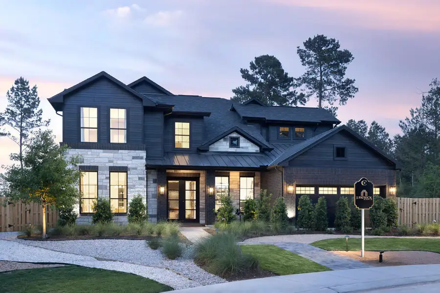 Representative exterior photo of a completed home built from the Sabine 3972 by J. Patrick Homes in Colton, Montgomery, TX (Image 2).