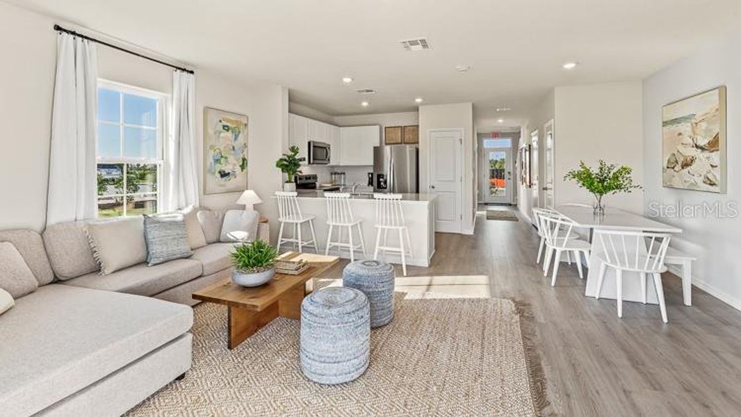 Furnished interior view inside a new home in Oasis at Longwood Run, Sarasota (Image 6).