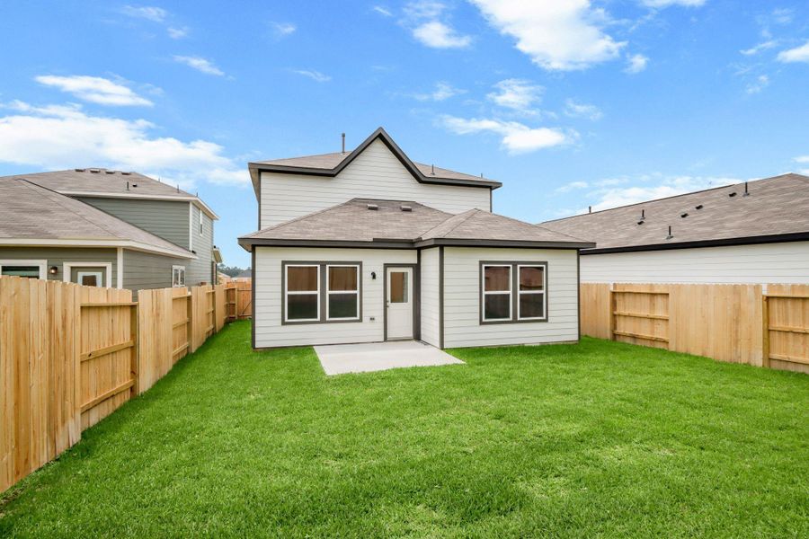 Exterior details and patio area of a home in Maple Woods, Hockley (Image 3).